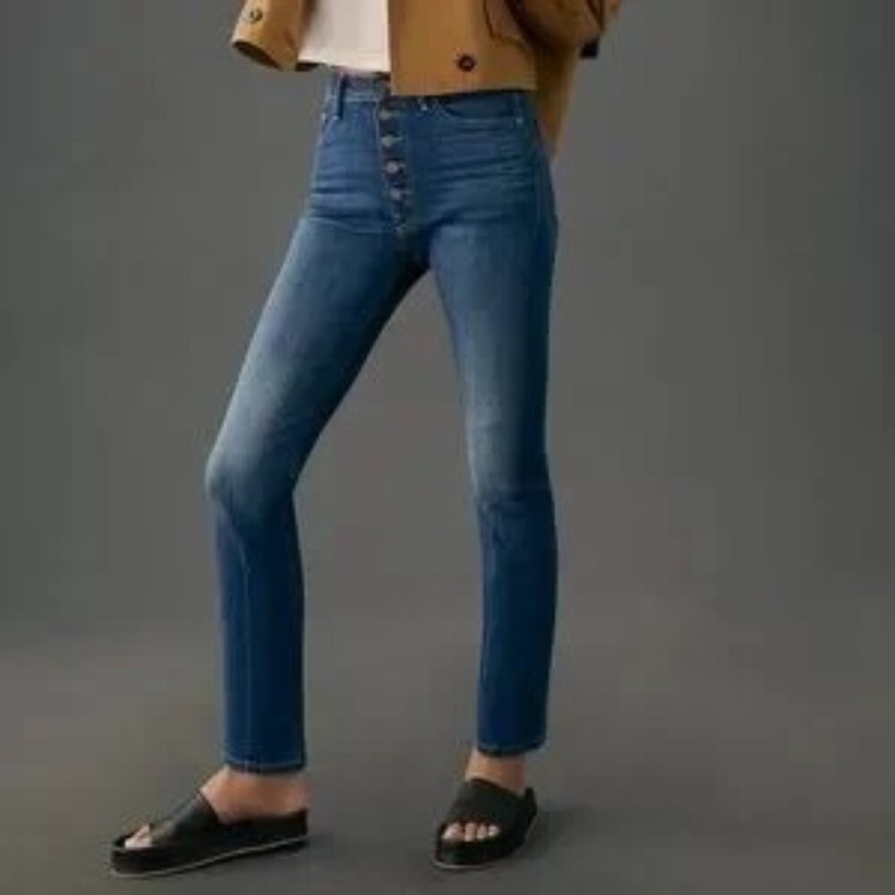 MOTHER The Pixie Button Fly When The Lovin' Gets Good Dark Wash Jeans Size 25
